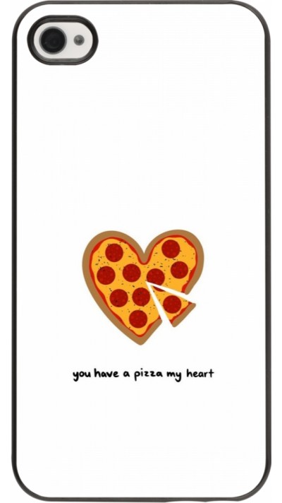 iPhone 4/4s Case Hülle - Saint Valentines Day 26 You have my pizza heart