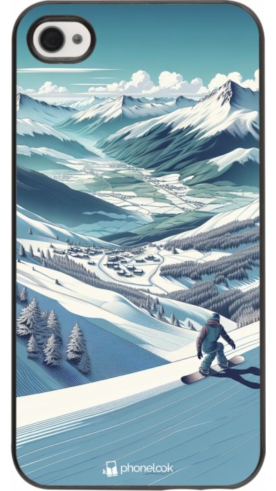 iPhone 4/4s Case Hülle - Snowboarder Berg iPhone 4/4s Case Hülle - Snowboarder Berg