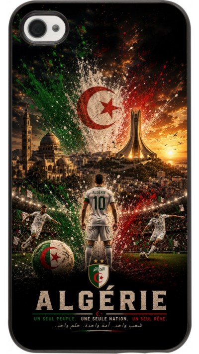 iPhone 4/4s Case Hülle - Fussball Algerien splash 2026