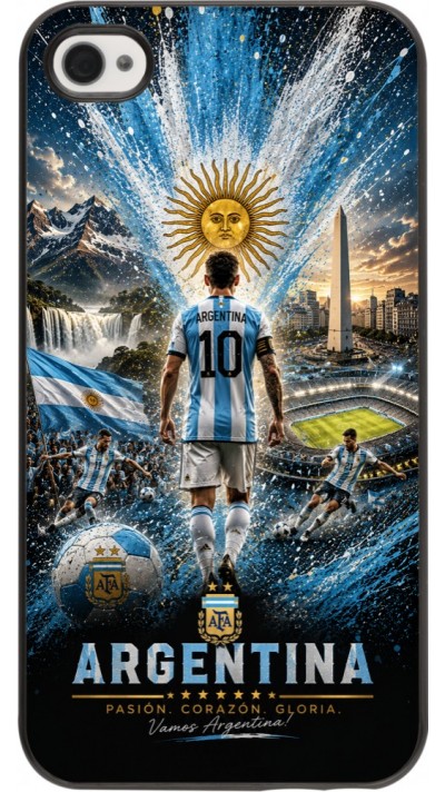 iPhone 4/4s Case Hülle - Fussball Argentinien splash 2026