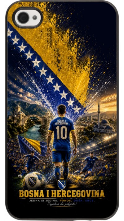 iPhone 4/4s Case Hülle - Fussball Bosnien und Herzegowina splash 2026