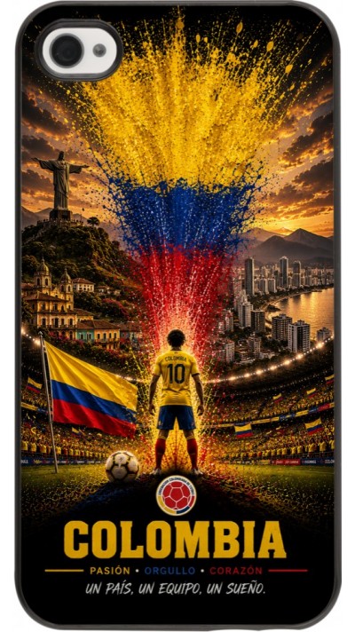 iPhone 4/4s Case Hülle - Fussball Kolumbien splash 2026