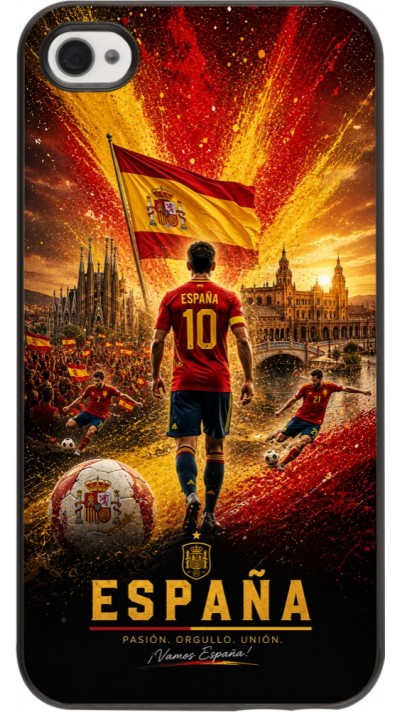 iPhone 4/4s Case Hülle - Fussball Espanien splash 2026