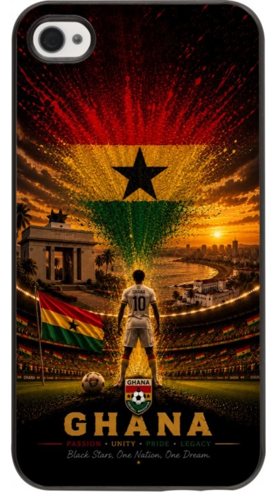 iPhone 4/4s Case Hülle - Fussball Ghana splash 2026