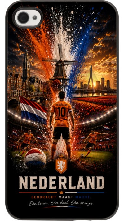 iPhone 4/4s Case Hülle - Fussball Niederlande splash 2026