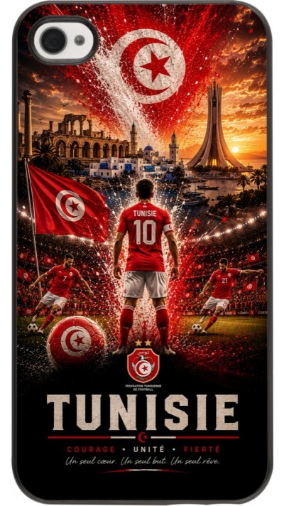 iPhone 4/4s Case Hülle - Fussball Tunesien splash 2026
