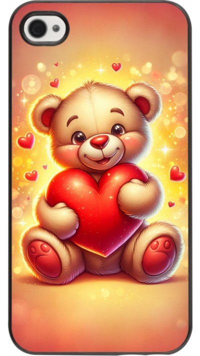 iPhone 4/4s Case Hülle - Valentin 2024 Teddy Liebe