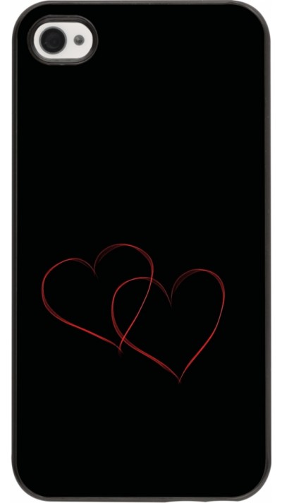 iPhone 4/4s Case Hülle - Valentine 2023 attached heart
