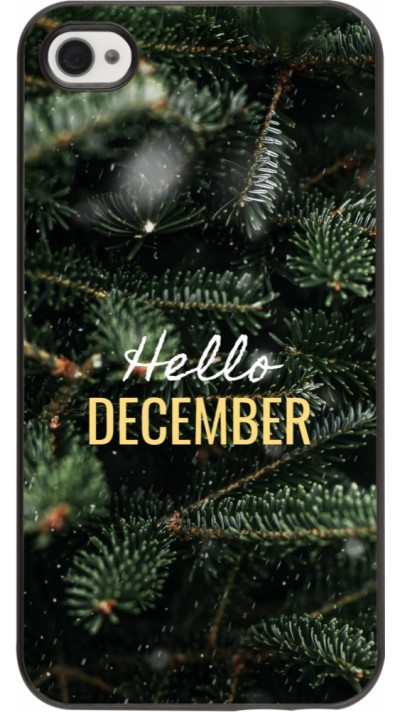 iPhone 4/4s Case Hülle - Winter 25 Winter hello december