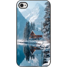 iPhone 4/4s Case Hülle - Winter 25 Winter house forest day