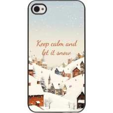 iPhone 4/4s Case Hülle - Winter 25 Winter Keep calm and let it snow