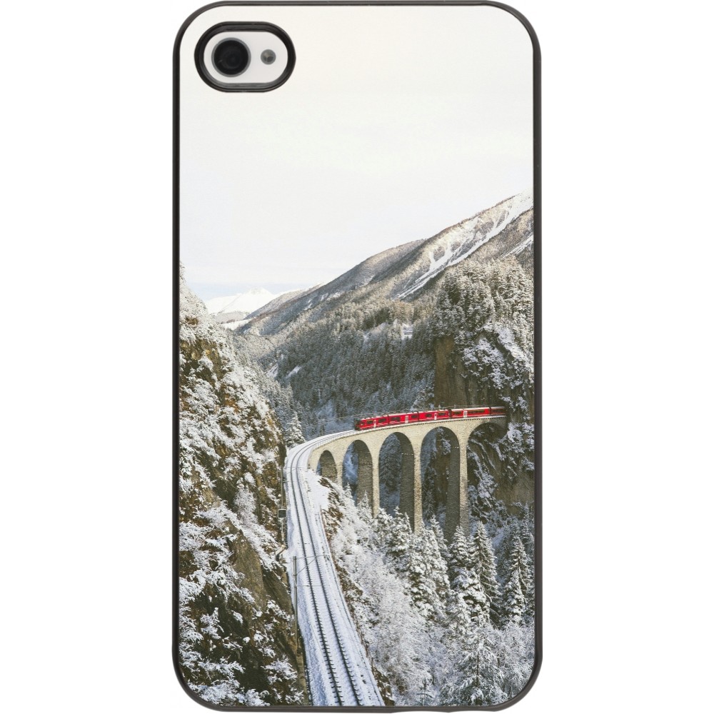 iPhone 4/4s Case Hülle - Winter 25 Winter polar express