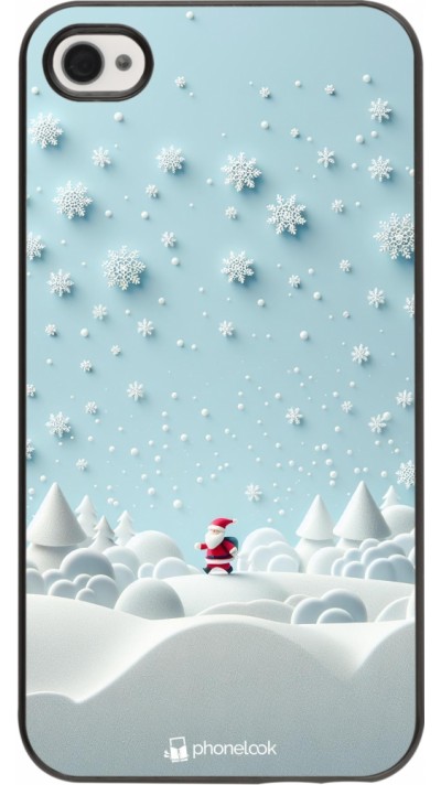 iPhone 4/4s Case Hülle - Weihnachten 2023 Kleiner Vater Schneeflocke