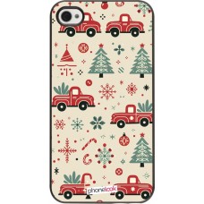 iPhone 4/4s Case Hülle - Weihnachten 2024 Lkw Tanne