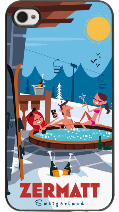 iPhone 4/4s Case Hülle - Zermatt Mountain Jacuzzi