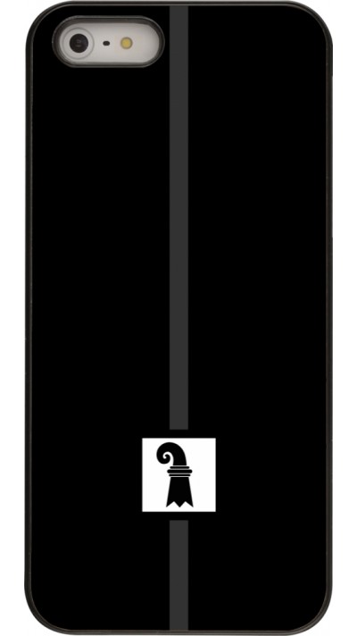 iPhone 5/5s / SE (2016) Case Hülle - Kanton BS schwarz