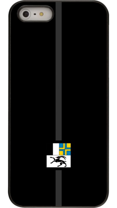 iPhone 5/5s / SE (2016) Case Hülle - Kanton GR schwarz