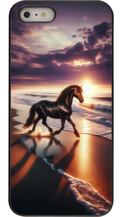 iPhone 5/5s / SE (2016) Case Hülle - Pferd majestätisch Strand