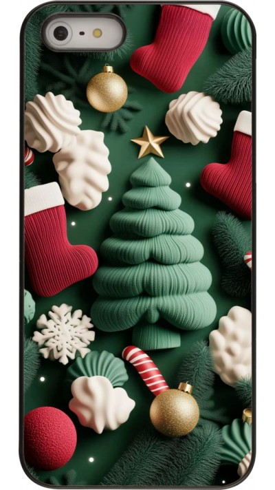 iPhone 5/5s / SE (2016) Case Hülle - Christmas 25 Christmas textiles