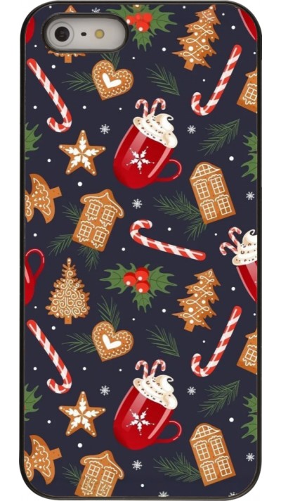 Coque iPhone 5/5s / SE (2016) - Christmas 25 Pattern Gingerbread House