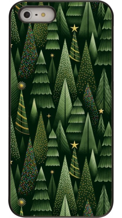 Coque iPhone 5/5s / SE (2016) - Christmas 25 Pattern Xmas Tree
