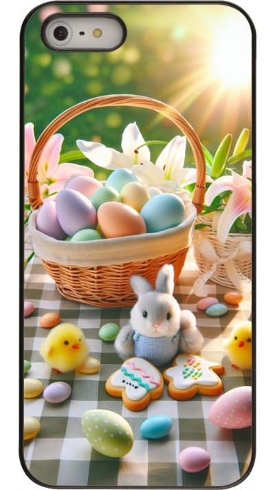 iPhone 5/5s / SE (2016) Case Hülle - Ostern 2025 Osterkorb