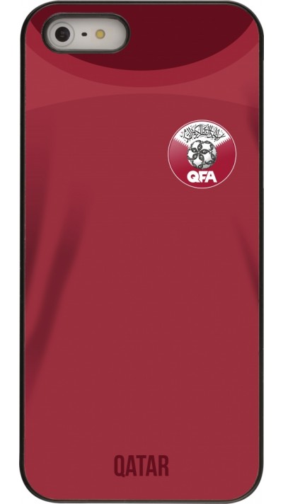 Coque iPhone 5/5s / SE (2016) - Maillot de football Qatar 2022 personnalisable