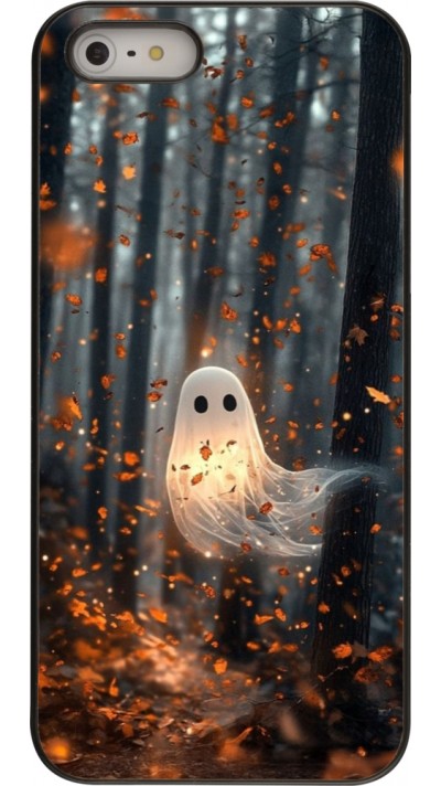 Coque iPhone 5/5s / SE (2016) - Halloween 2025 Ghost in the forest