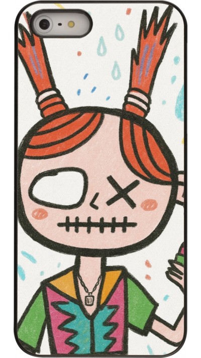 iPhone 5/5s / SE (2016) Case Hülle - Little Girl Sketch