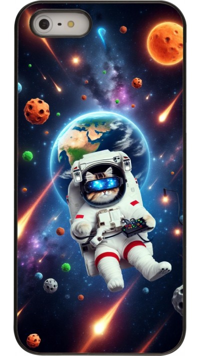 iPhone 5/5s / SE (2016) Case Hülle - VR SpaceCat Odyssee