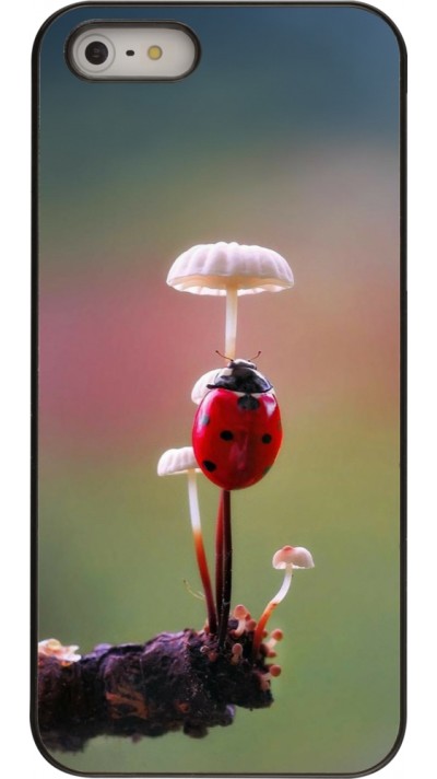 iPhone 5/5s / SE (2016) Case Hülle - Ladybird on a mushroom Spring 2026