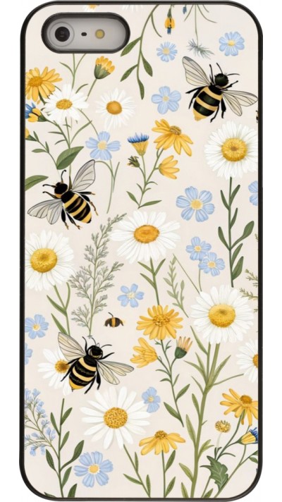 iPhone 5/5s / SE (2016) Case Hülle - Pattern bees Spring 2026