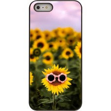 iPhone 5/5s / SE (2016) Case Hülle - Sunflower with glasses Spring 2026