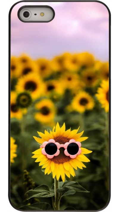 iPhone 5/5s / SE (2016) Case Hülle - Sunflower with glasses Spring 2026
