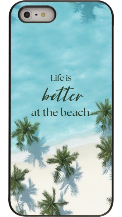 iPhone 5/5s / SE (2016) Case Hülle - Summer 2025 Life is better at the beach