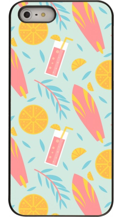 iPhone 5/5s / SE (2016) Case Hülle - Summer 2025 Pattern citron