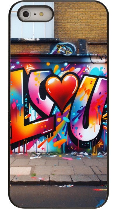 Coque iPhone 5/5s / SE (2016) - Valentine 2025 Love U Tag