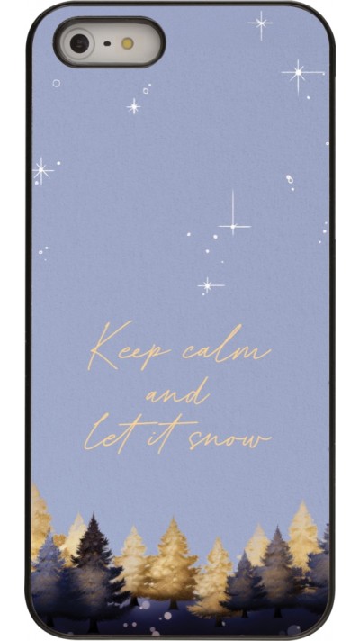 Coque iPhone 5/5s / SE (2016) - Winter 25 Winter illustration of trees