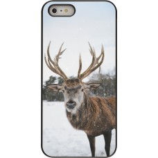 iPhone 5/5s / SE (2016) Case Hülle - Winter 25 Winter reindeer
