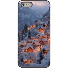 iPhone 5/5s / SE (2016) Case Hülle - Winter 25 Winter snowy village