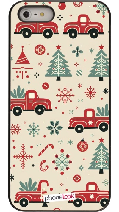 iPhone 5/5s / SE (2016) Case Hülle - Weihnachten 2024 Lkw Tanne