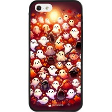 iPhone 5/5s / SE (2016) Case Hülle - Silikon schwarz Gespenster Herbst niedlich
