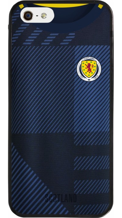 iPhone 5/5s / SE (2016) Case Hülle - Silikon schwarz Schottland personalisierbares Fussballtrikot