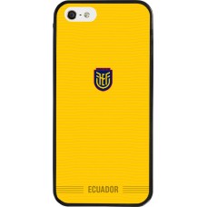 iPhone 5/5s / SE (2016) Case Hülle - Silikon schwarz Ecuador 2026 personalisierbares Fussballtrikot