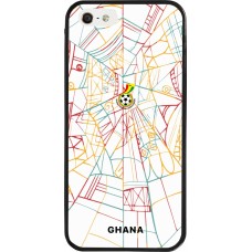 iPhone 5/5s / SE (2016) Case Hülle - Silikon schwarz Ghana 2026 personalisierbares Fussballtrikot