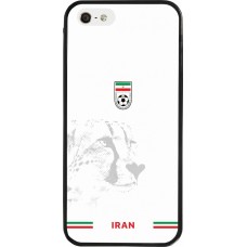 iPhone 5/5s / SE (2016) Case Hülle - Silikon schwarz Iran 2026 personalisierbares Fussballtrikot