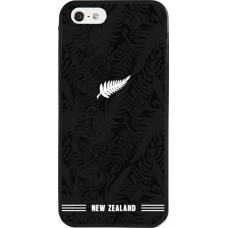 iPhone 5/5s / SE (2016) Case Hülle - Silikon schwarz Neuseeland 2026 personalisierbares Fussballtrikot