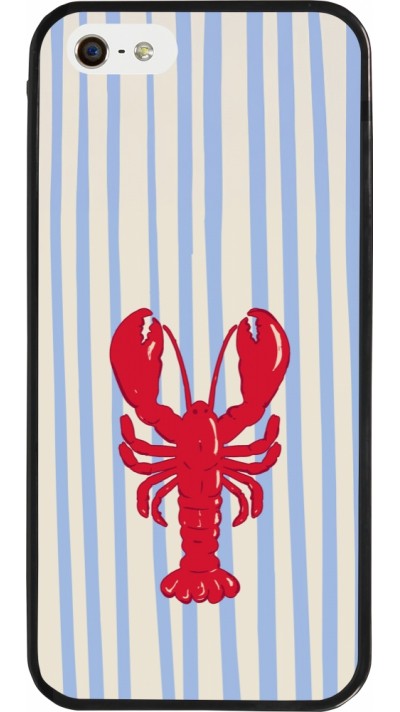 iPhone 5/5s / SE (2016) Case Hülle - Silikon schwarz Red lobster 2026