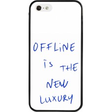 iPhone 5/5s / SE (2016) Case Hülle - Silikon schwarz Offline is the new luxury