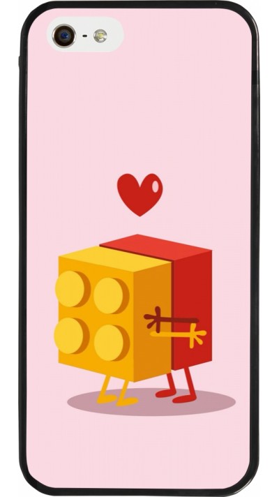 iPhone 5/5s / SE (2016) Case Hülle - Silikon schwarz Saint Valentines Day 26 Puzzle